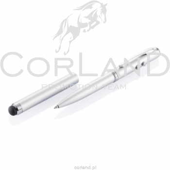 Długopis 4 w 1, touch pen, wskaźnik laserowy, latarka