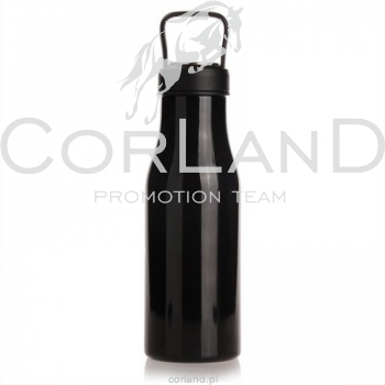 Butelka termiczna 475 ml Air Gifts z uchwytem i metalowym ringiem na spodzie, pojemnik w zakrętce